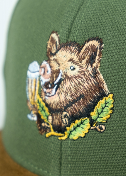 "Keiler II" - dunkelgrün (Snapback)